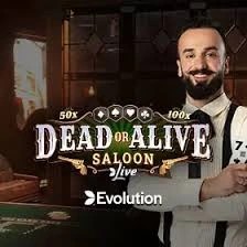 Live Dealer logo of Dead or Alive: Saloon from Evolution at Bwin Casino