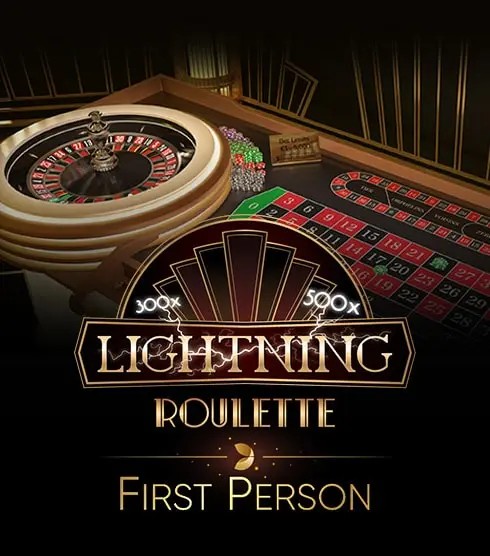 First Person Lightning Roulette slot visual from Evolution available on bwin-belgium.com