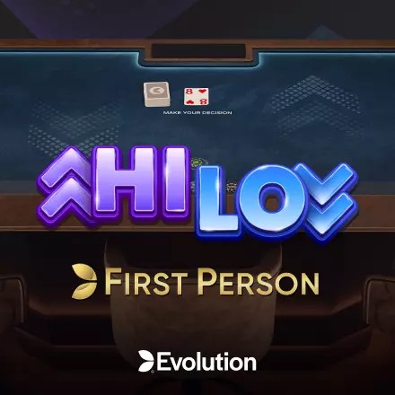 First Person Hi Lo game by Evolution – logo hosted on Bwin Casino