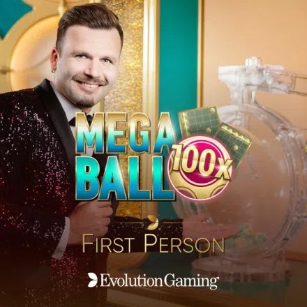 First Person Mega Ball by Evolution, showcased at bwin-belgium.com – game logo