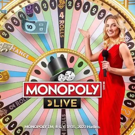 Monopoly Live online game logo by Evolution on bwin-belgium.com