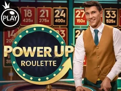 Power UP Roulette online game logo by Pragmatic Play on bwin-belgium.com