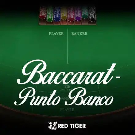 Punto Banco slot logo by Red Tiger Gaming at Bwin Casino